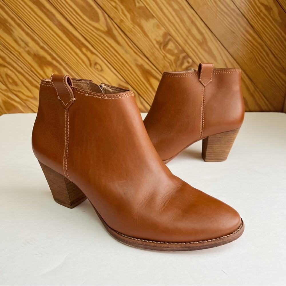 MADEWELL The Billie Ankle Boot in English Saddle Leather